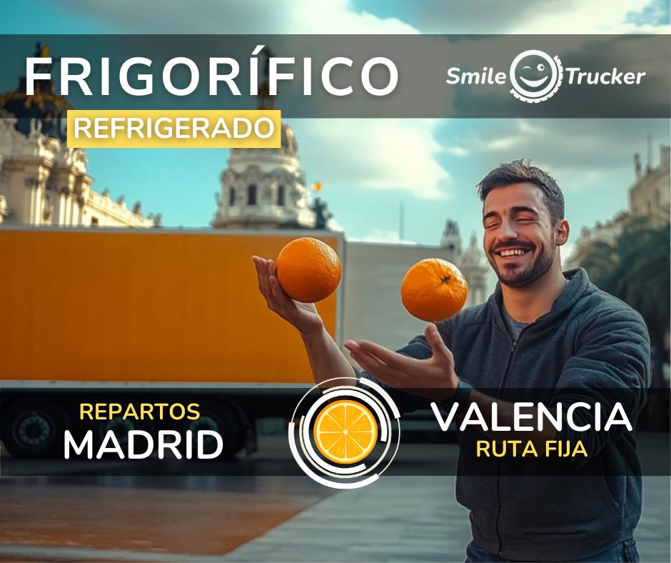 RUTA FIJA NARANJAS VALENCIA MADRID